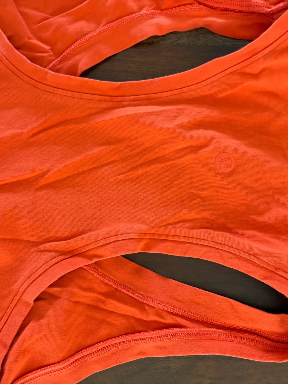 Lululemon Orange Racerback 8 - Picture 4 of 5